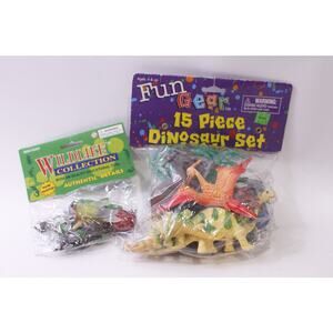 Wildlife, Animals, Dinosaurs, PVC Figure, Lot, Painted, Toys, ~ 251112-WH 1397